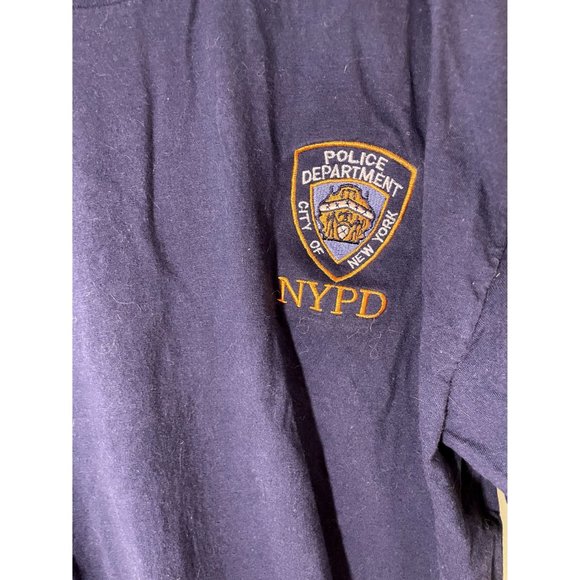 NYPD Navy Blue Cotton Short Sleeved T-shirt Sz XL - Picture 3 of 7